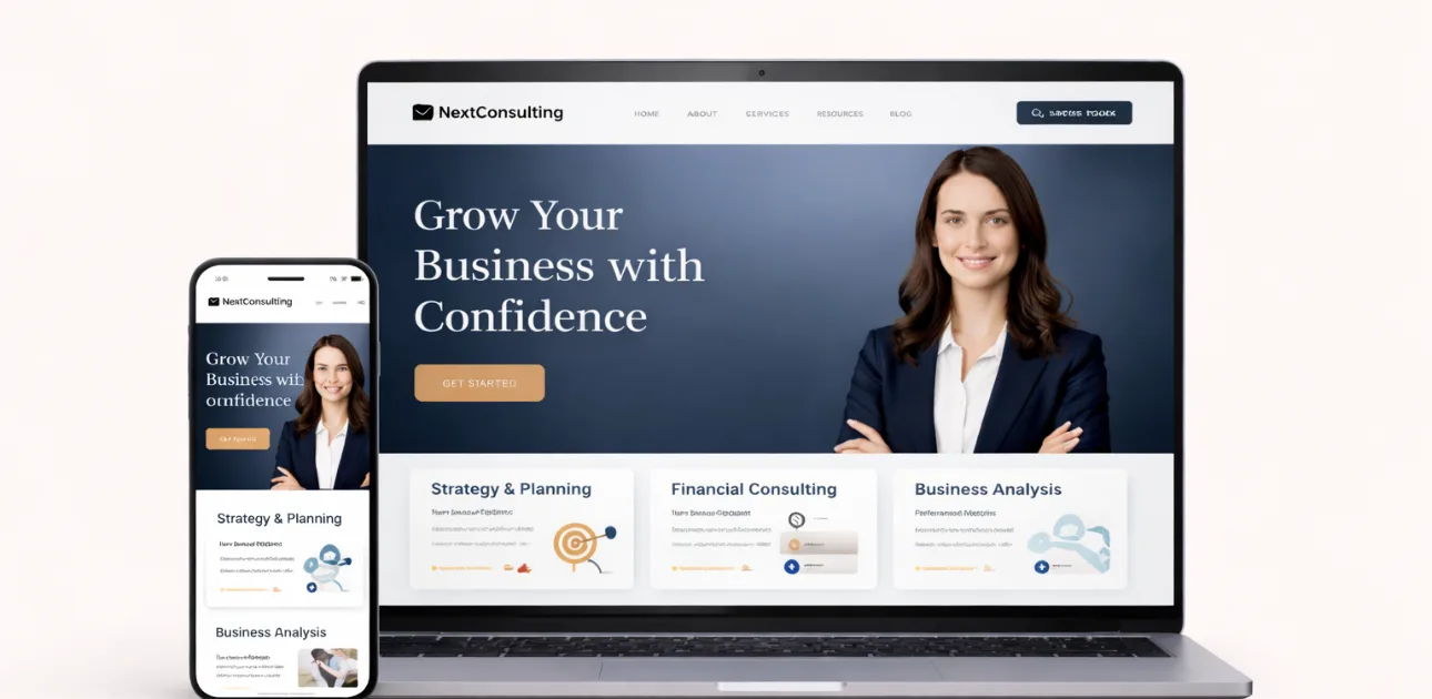 business website development my