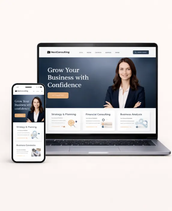 Business website development services